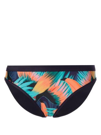 Duskii tropical-print bikini bottom - women - Polyester/Spandex/Elastane/Recycled Polyester/Spandex/Elastane - S - Multicolour