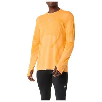 Asics Road Seamless L/S Top Laufshirt f&uuml;r Herren | orange