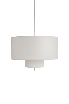 New Works Margin Pendant Lamp, Ø90, White Canvas, EU/UK/AU