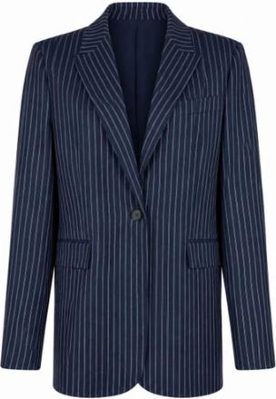 Pinko Pinko, Jassen, Dames, Blauw, XS, Garden Blazer