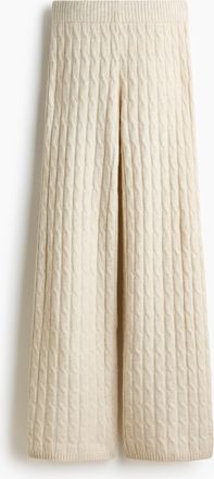 H&M Hose in Zopfstrick - Beige