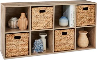 Best Choice Products 8-Cube Bookshelf, 13.5in Display Storage System, Organizer w/ Removable Back Panels