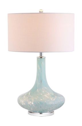 Jonathan Y Designs Montreal 29 Glass/Acrylic LED Table Lamp, Ice Blue at Nordstrom