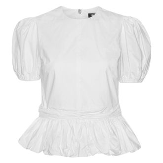 Rotate Rotate Birger Christensen, Dames, Blouses & Shirts, Wit, Maat: XL Katoen