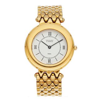 Van Cleef & Arpels Pre-owned Van Cleef & Arpels Piaget For Van Cleef & Arpels White Dial Ladies Watch 13107
