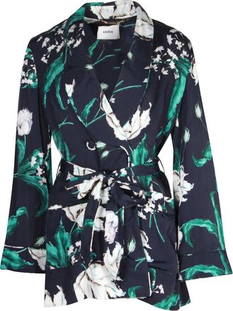 Erdem Erdem Evening Jacket In Floral Print Silk