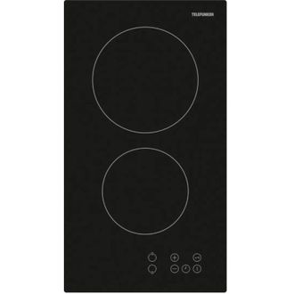 Telefunken Placa De Vitrocer&aacute;mica Negra De 30 Cm Y 3000 W - Tkdv2t - Telefunken