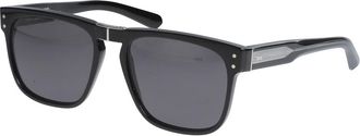 K&agrave;dor Sunglasses, unisex, Black, Size: 56 MM Rider Flag N