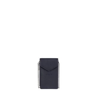 Lancaster Foulonne Pm Smartphonehoesje - Dames - Accessoires - Blauw - Maat: ONE Size Leer