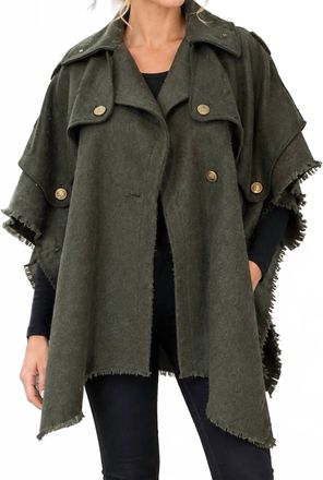 Rag & Bone Trench Poncho In Green