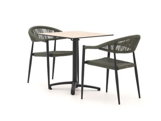 Manifesto Furniture Manifesto Belpasso/Canzo 80cm dining tuinset 3-delig inklapbaar stapelbaar