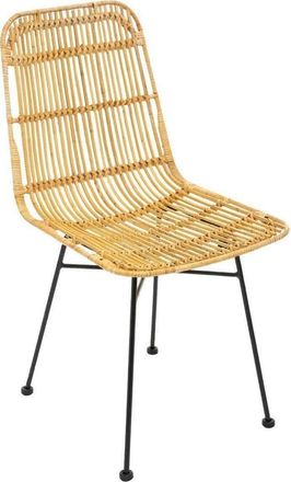 Atmosphera Silla kubu - Metal Y Rat&aacute;n Natural Atmosphera Cr&eacute;ateur DInt&eacute;rieur