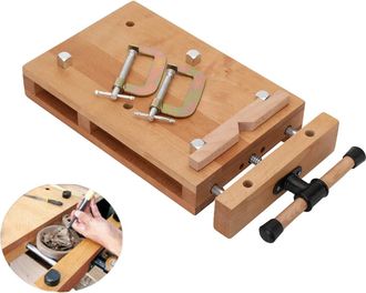 OEM Mesa De Trabajo De Madera Maciza De Haya, 52 X 28 X 7 Cm, Resistente A Los Golpes, Vers&aacute;til Para Trabajos De Carpinter&iacute;a, Incluye Clips De Montaje Tip