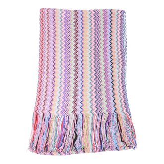 Missoni Zigzag Fringed Scarf - female - Missoni - Winter Scarves - Multicolor - ONE SIZE - Accessories