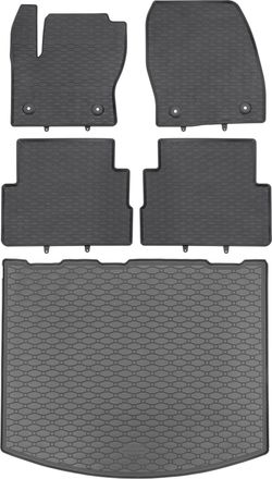 OEM Juego De Alfombrillas De Goma Para Coche Y Alfombrilla Para Maletero Para Ford Kuga Ii Suv (febrero De 2013 - Marzo De 2020)
