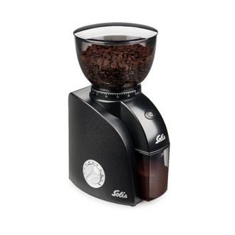 Solis Solis - Scala Zero Static 1662 Molinillo De Caf&eacute; El&eacute;ctrico, Molinillo De Caf&eacute; Expreso Con 24 Ajustes De Grado De Molienda, Protecci&oacute;n Contra Caf&eacute; Est&aacute;