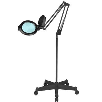 OEM L&aacute;mpara De Aumento Led Glow Moonlight 8013/6 Negra Con Tr&iacute;pode