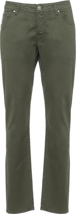 Jacob Cohen Green Nick Slim Cotton Pants