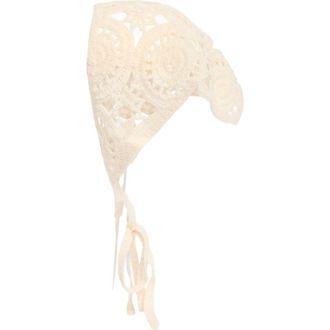 Treasure & Bond Crochet Trim Bandana in Ivory at Nordstrom
