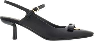 Ferragamo Ophelia Pumps - Dames - Pumps - Zwart - 36 1/2 EU - Leer - Schoenen