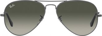 Ray-Ban RB3025 Aviator Large Metal Asian Fit 004/71 Mens Sunglasses Gunmetal Size 55