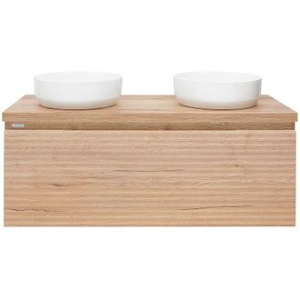 Puma Naturel Mueble De Ba&ntilde;o Bajo Lavabo Naturel Savona 118x43x44,8 Cm, Roble Halifax Mate (savona120dhd)