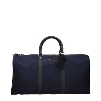 Kiton Blue Nylon Luggage And Mens Travel