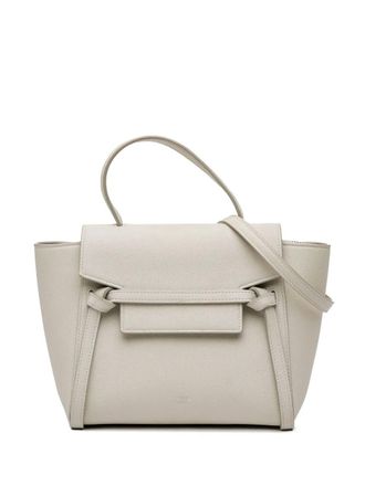 Celine 2019 Nano Grained Calfskin Belt Bag satchel - Grey