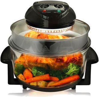 MegaChef Multipurpose Countertop Halogen Oven Air Fryer/Rotisserie/Roaster in Black at Nordstrom
