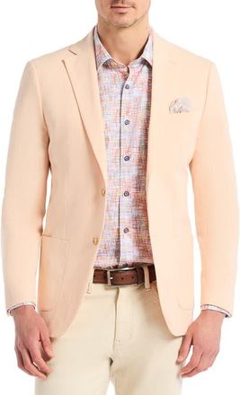 Robert Graham Rayburn Cotton Stretch Seersucker Sport Coat in Light Orange at Nordstrom, Size 40