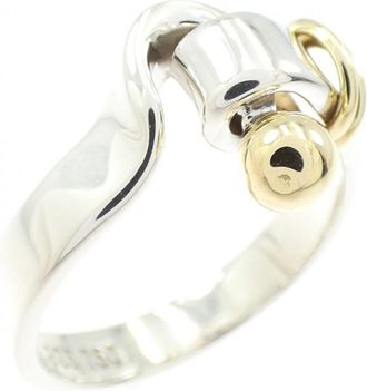 Tiffany & Co. Yellow Gold (18K) Silver 925 Band Ring (Pre-Owned)