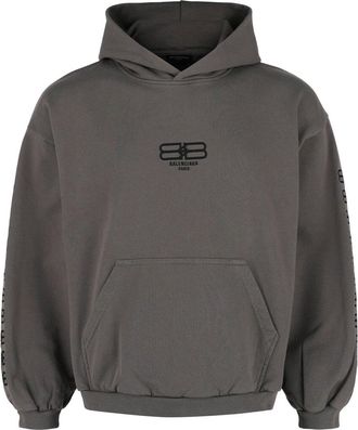 Balenciaga Embroidered Cotton Hoodie