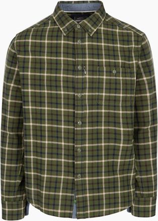 Trespass Mens Withnell Chest Pocket Button Down Collar Shirt - Green - Size: 34/Regular
