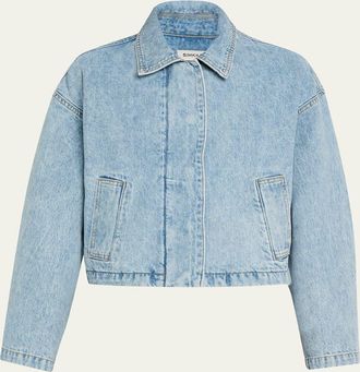 SIMKHAI Everli Cropped Denim Jacket