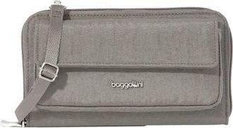 Baggallini RFID Phone Wallet Crossbody Bag in Sterling Shimmer at Nordstrom