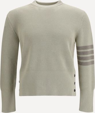 Thom Browne Maglione girocollo in cotone Man 1