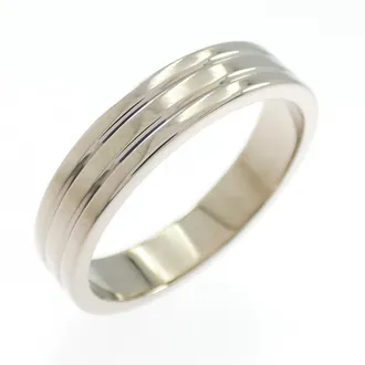 Cartier White Gold White Gold (18K) Band Ring (Pre-Owned)