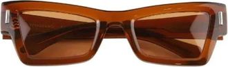 Ferragamo Pre-owned Accessories, female, Brown, Size: ONE SIZE Pre-owned Plastic Sunglasses