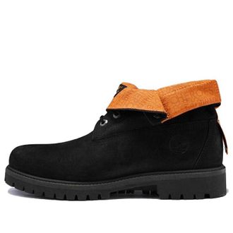 Timberland Roll Top Treadlight Wide-Fit Boot Black Nubuck A2DQH
