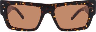 MCM Brown Browline Unisex Sunglasses MW0014 52E 53