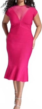 Venus Bodycon Dress In Pink