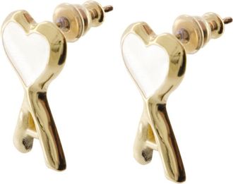 Ami Hammered Gold Earrings - Gold
