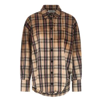 The Attico Dames, Blouses & Shirts, Veelkleurig, Maat: 2XS Katoen