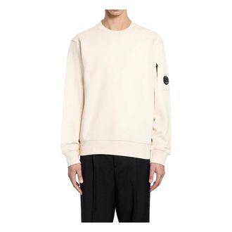 C.P. Company Felpa girocollo in pile diagonale - - Sweatshirts & Hoodies - Uomo - Beige - XL