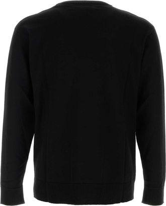 Moschino Mens Black Wool Sweater Fantasianero Exterior: Virgin Maglie