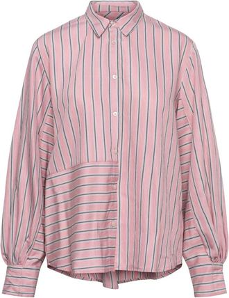 &Co Woman Viscose Blouse met Knopen - Dames - Blouses & Shirts - Roze - Maat: S Viscose