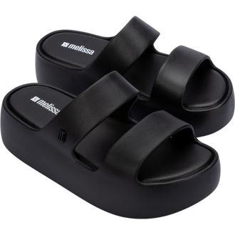Melissa Free Line Platform Slide Sandal in Black at Nordstrom, Size 10