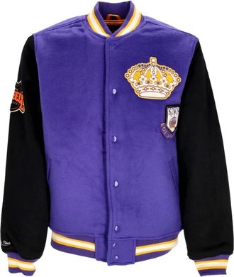 Mitchell & Ness NHL Team Legacy Varsity Jacket Loskin - Heren - Bomber jackets - Paars - S - Wol - Jassen