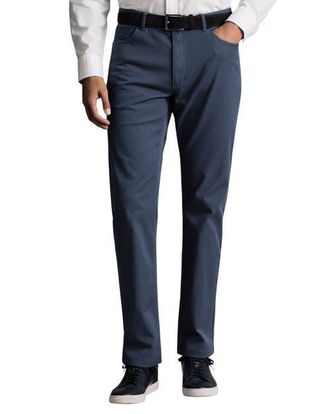 CHARLES TYRWHITT Slim Fit 5 Pocket Jeans in Petrol Blue at Nordstrom, Size 3432