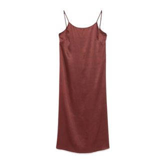 Uma Wang Midi Dresses, female, Brown, Size: XS Slip Dress
